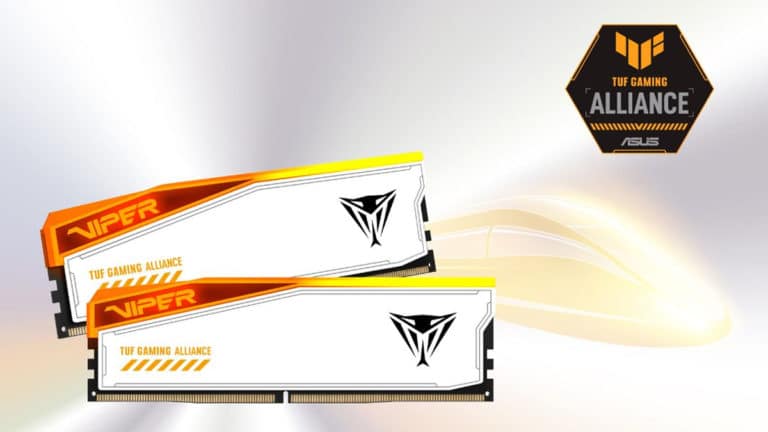Viper Gaming Teams with ASUS for Viper Elite 5 TUF Gaming Alliance RGB DDR5 Memory with Up to 6,600 MT/s Speeds and 48 GB Capacities