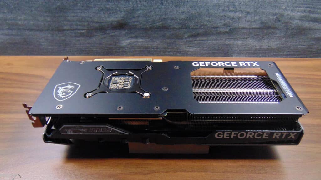 MSI GeForce RTX 4070 Ti GAMING SLIM 12G Video Card Bottom View