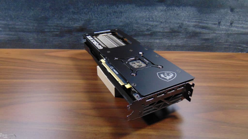 MSI GeForce RTX 4070 Ti GAMING SLIM 12G Video Card Bottom Angled View
