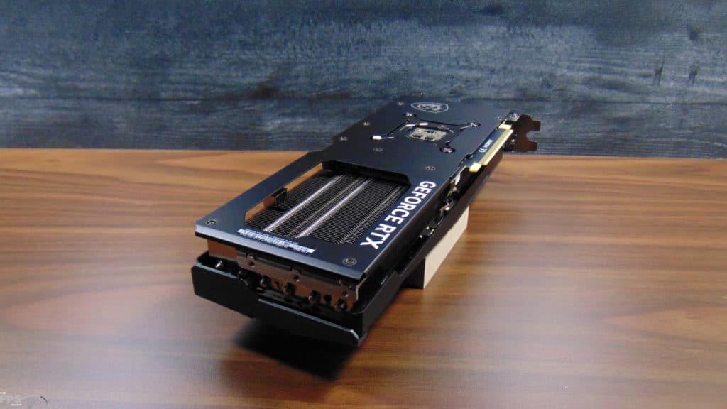 MSI GeForce RTX 4070 Ti GAMING SLIM 12G Video Card Bottom Angled View