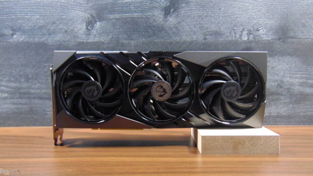 MSI GeForce RTX 4070 Ti GAMING SLIM 12G Video Card Upright Front Side