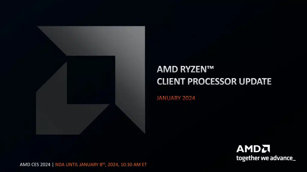 AMD Ryzen Client Processor Update Press Deck