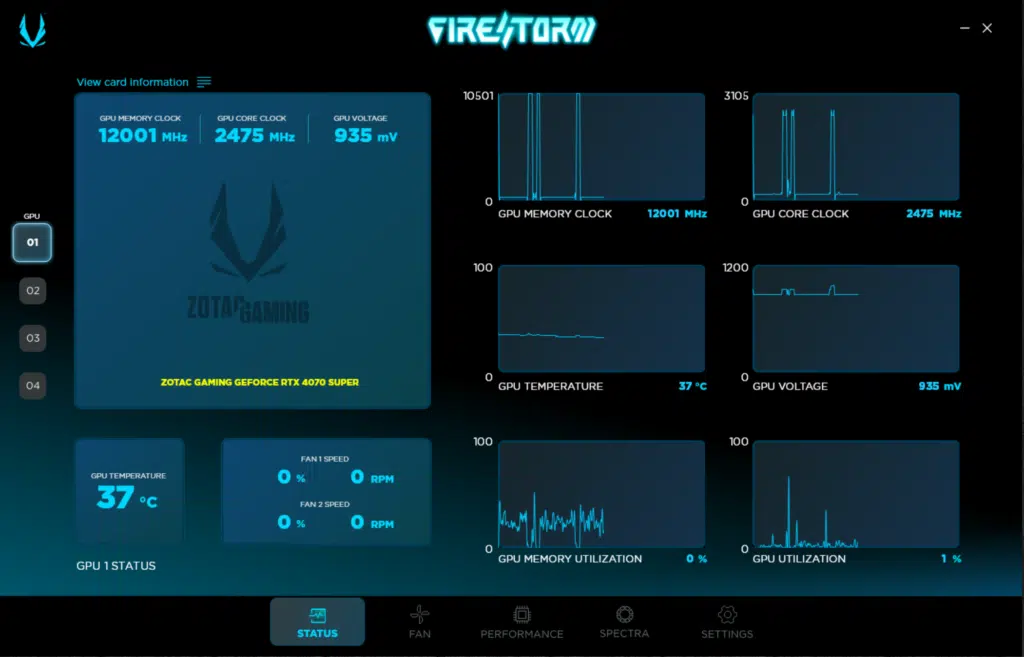 ZOTAC FireStorm Utility