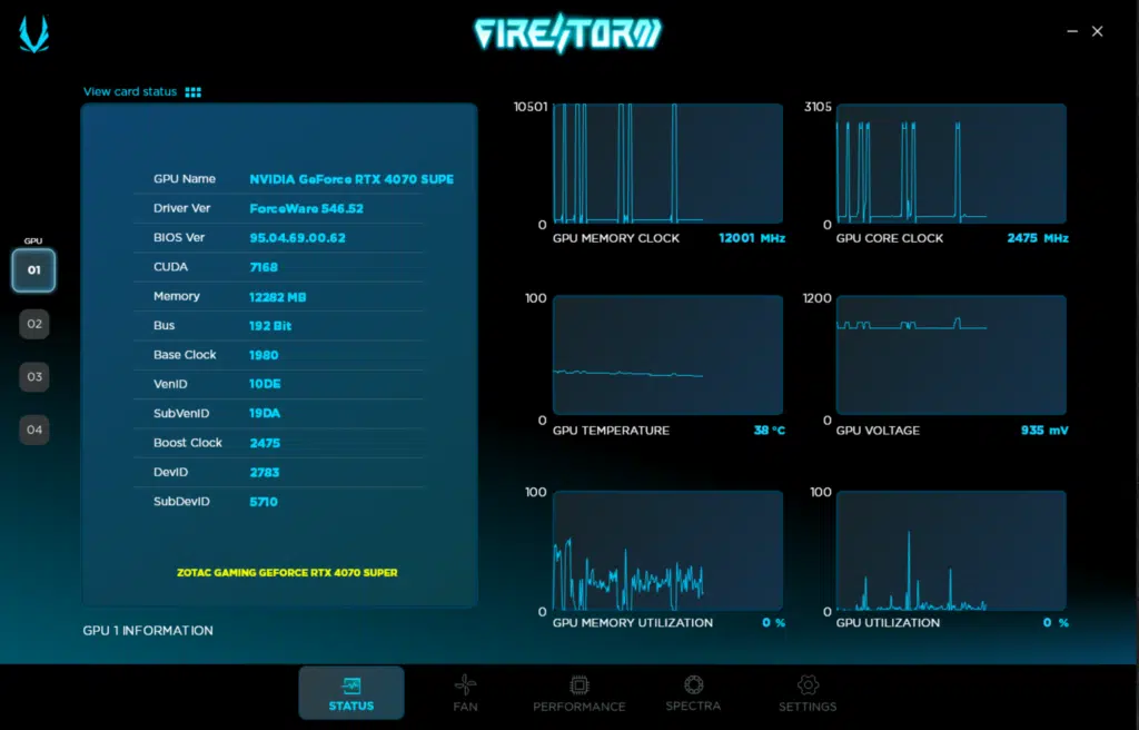 ZOTAC FireStorm Utility