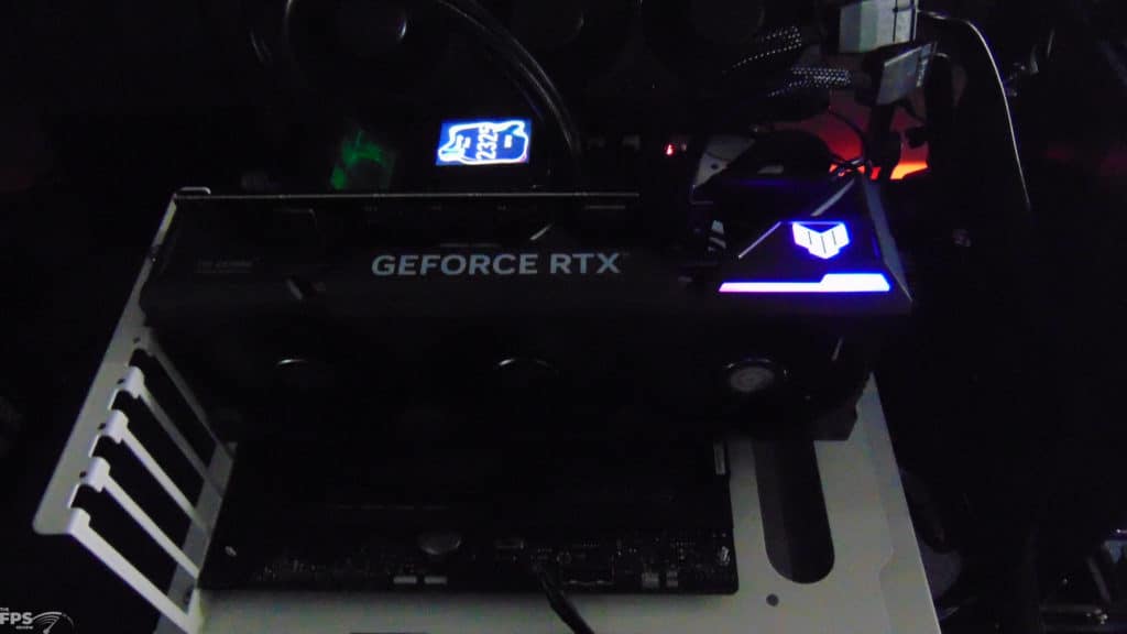 ASUS TUF Gaming GeForce RTX 4070 Ti SUPER Installed in Computer with RGB