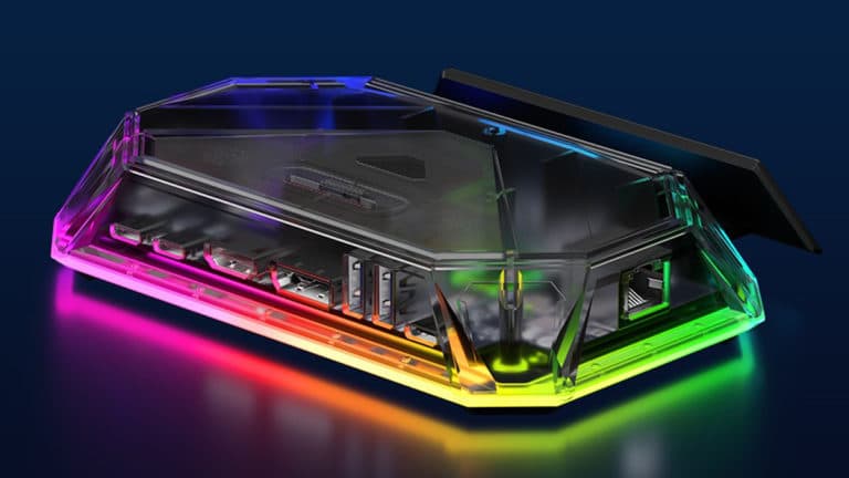 JSAUX Releases Transparent RGB Docking Station with Up to 12 Ports for Valve Steam Deck, ASUS ROG Ally, and Lenovo Legion Go
