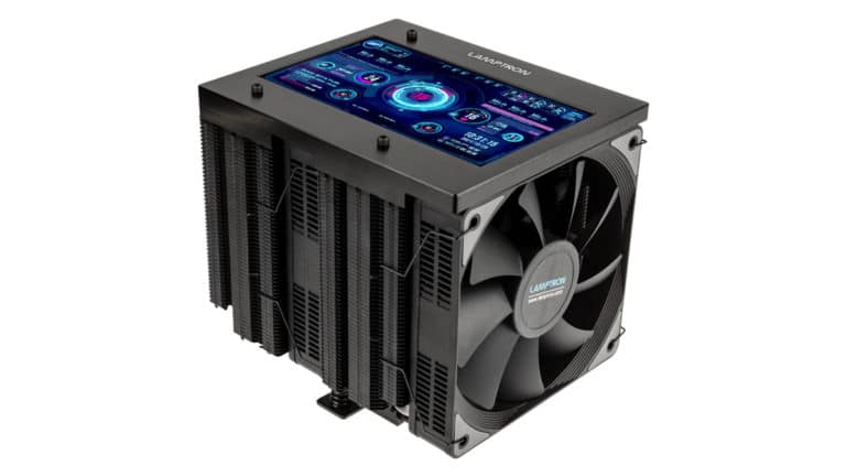 Lamptron Launches ST060 Dual 120 mm Tower Cooler with 6″ Display