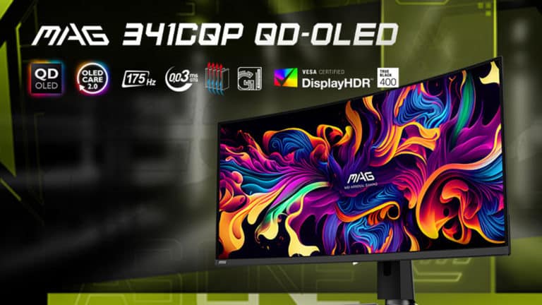 MSI MAG 341CQP QD-OLED Curved AI Gaming Monitor with 175 Hz Refresh Rate Is Expected to Arrive This Month
