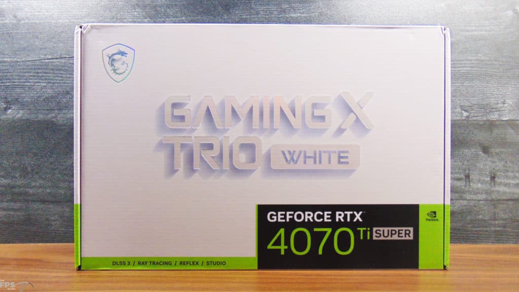 MSI GeForce RTX 4070 Ti SUPER GAMING X TRIO WHITE Box Front