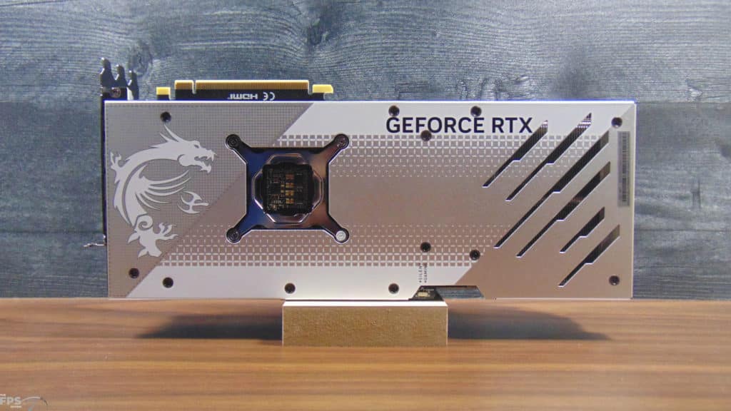 MSI GeForce RTX 4070 Ti SUPER GAMING X TRIO WHITE Back View