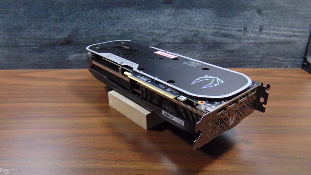 ZOTAC GAMING GeForce RTX 4070 SUPER Trinity Black Edition Video Card Bottom View