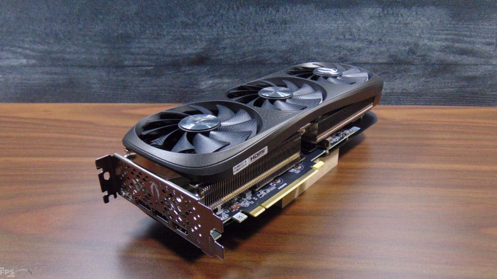 ZOTAC GAMING GeForce RTX 4070 SUPER Trinity Black Edition Video Card Top View