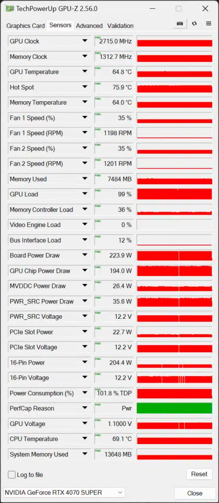 ZOTAC GAMING GeForce RTX 4070 SUPER Trinity Black Edition GPU-Z Default Screenshot