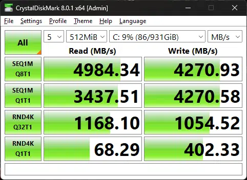 ASROCK Z790 PG LIGHTNING Crystal Disk Mark 3