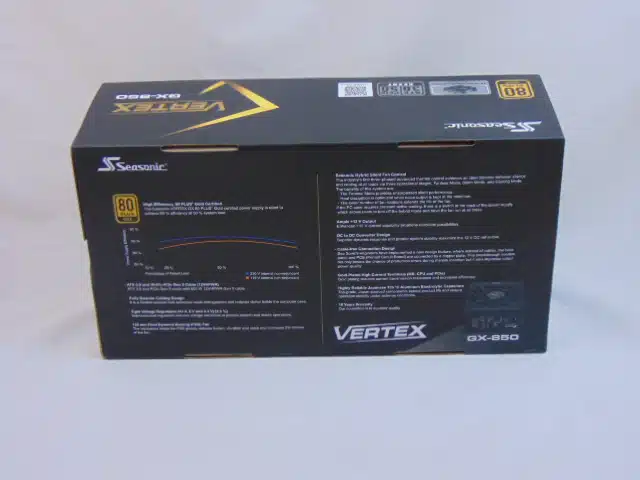Seasonic VERTEX box rear