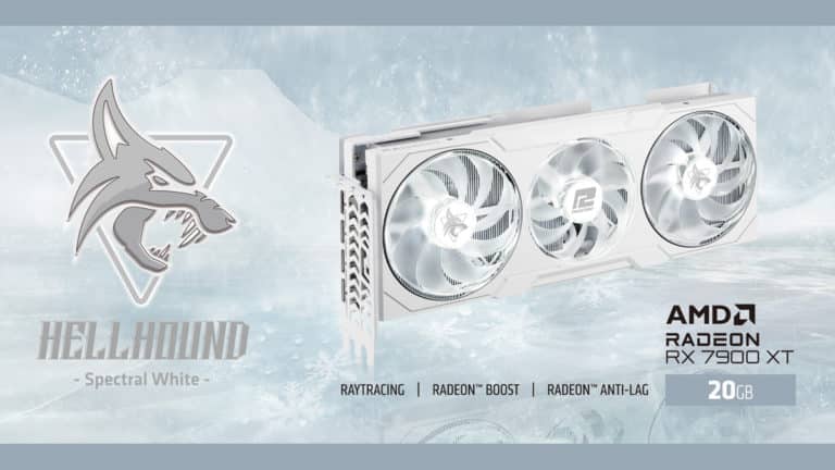 PowerColor Unveils AMD Radeon RX 7900 XT Hellhound: Spectral White Edition