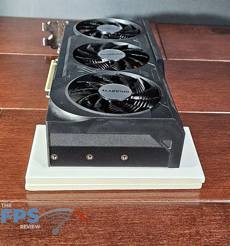 GIGABYTE GeForce RTX 4070 Ti SUPER WINDFORCE OC 16GB: rear of card