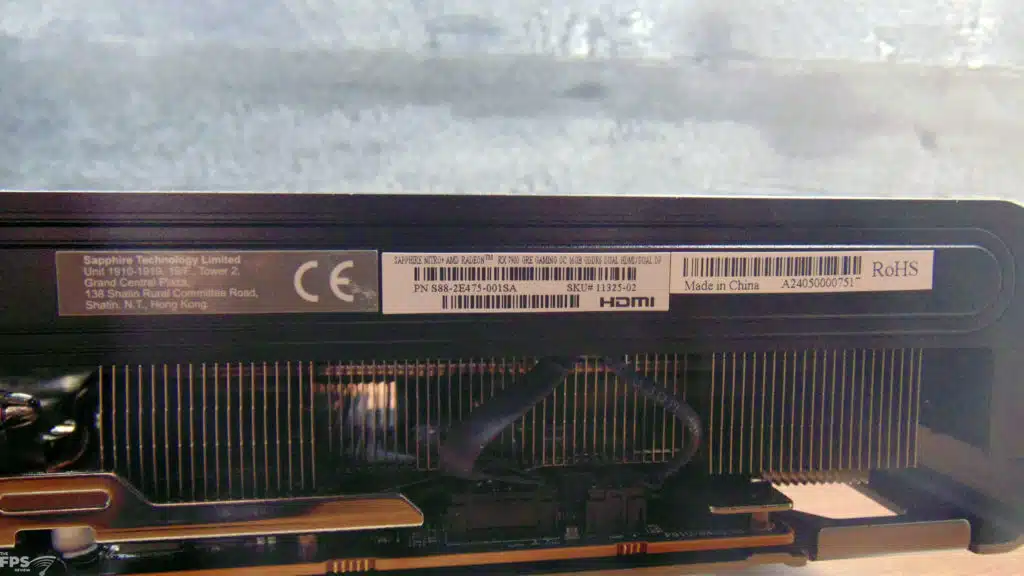 SAPPHIRE NITRO+ RX 7900 GRE 16GB Gaming OC Label