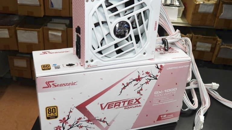 Seasonic Vertex GX “Sakura” Offers 1,000 Watts of Power and a Cherry Blossom Design