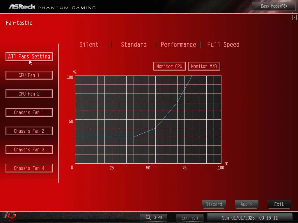 Bios screen