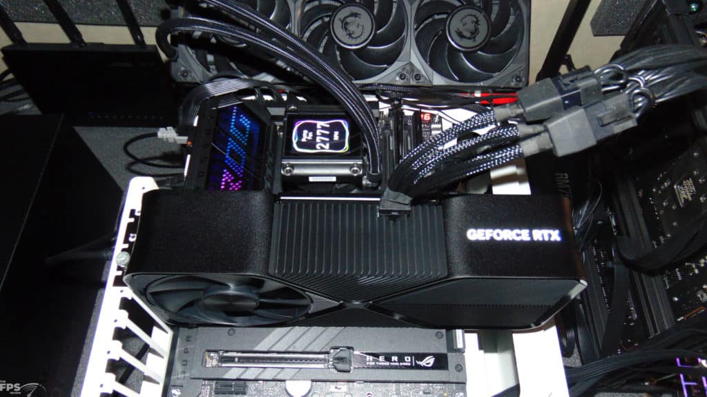 NVIDIA GeForce RTX 4080 SUPER Founders Edition In Computer with LED