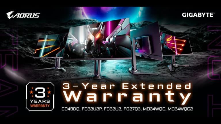 GIGABYTE Announces 3-Year Extended Warranty for QD-OLED Gaming Monitors