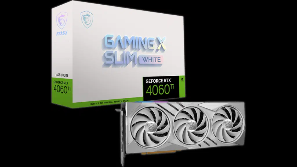 MSI GeForce RTX 4060 Ti GAMING X SLIM WHITE 16G Video Card