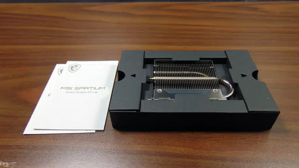 MSI SPATIUM M580 FROZR 2TB PCIe Gen5 M.2 NVMe SSD Box Contents