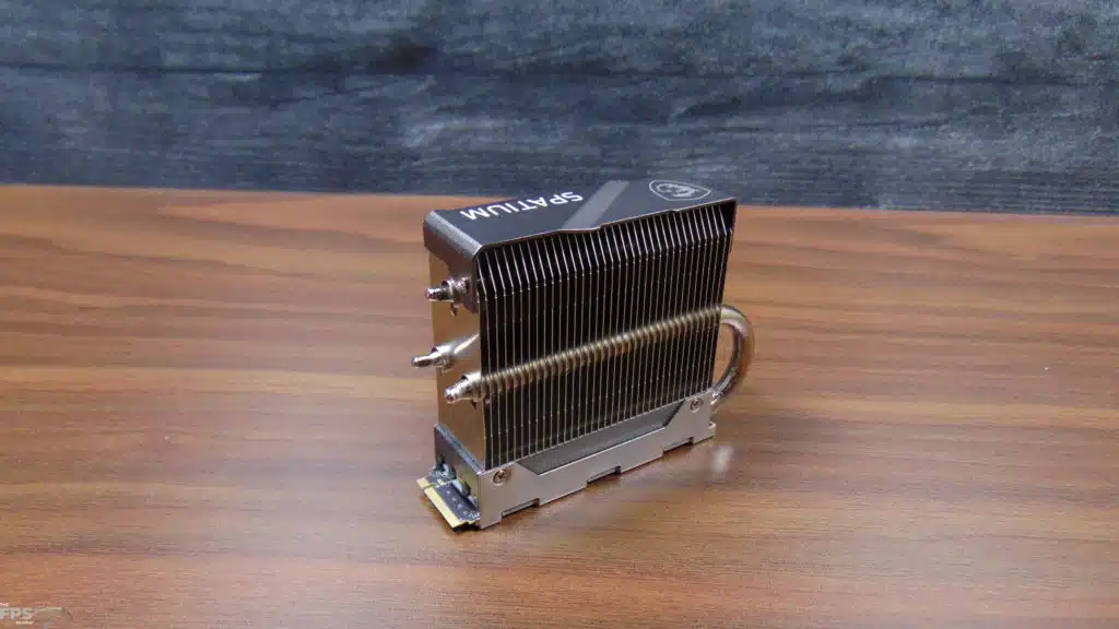 MSI SPATIUM M580 FROZR 2TB PCIe Gen5 M.2 NVMe SSD Side Angled View