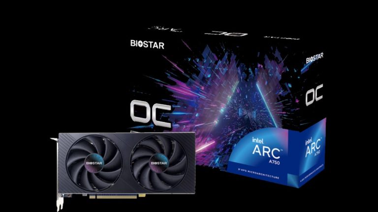 BIOSTAR Debuts ARC A750 OC and ARC A380 ST Graphics Cards as It Adds Intel to Its Board Partner List