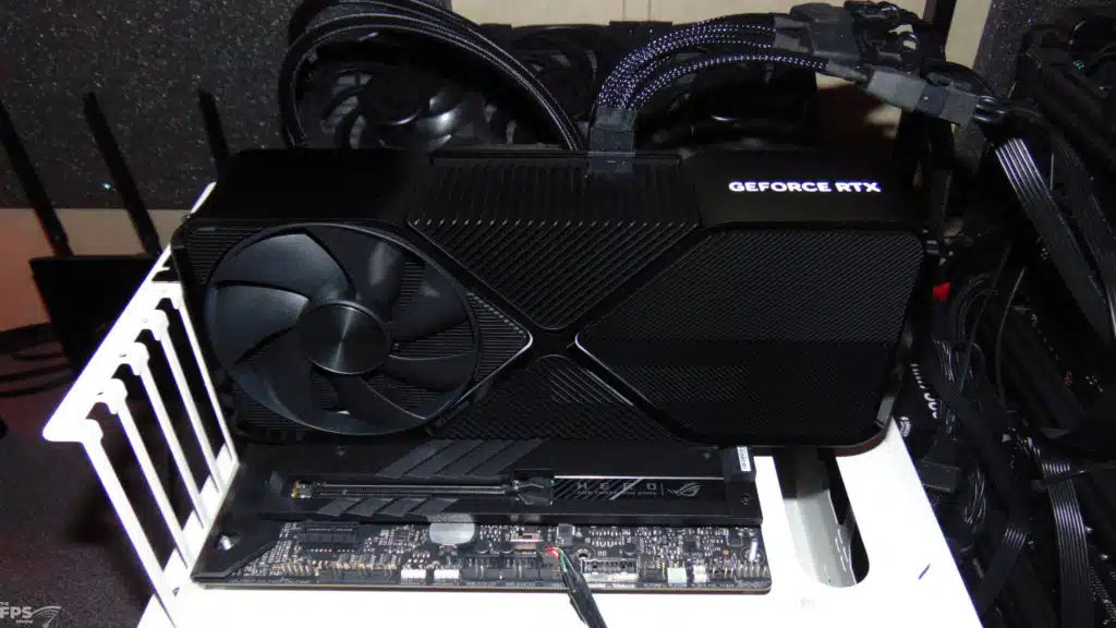 NVIDIA GeForce RTX 4080 SUPER Founders Edition Installed in Computer