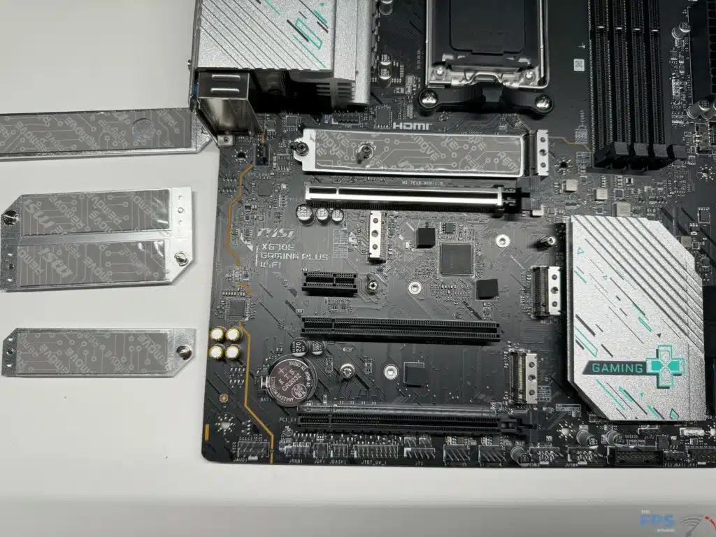 Bottom half with M.2 cooling removed