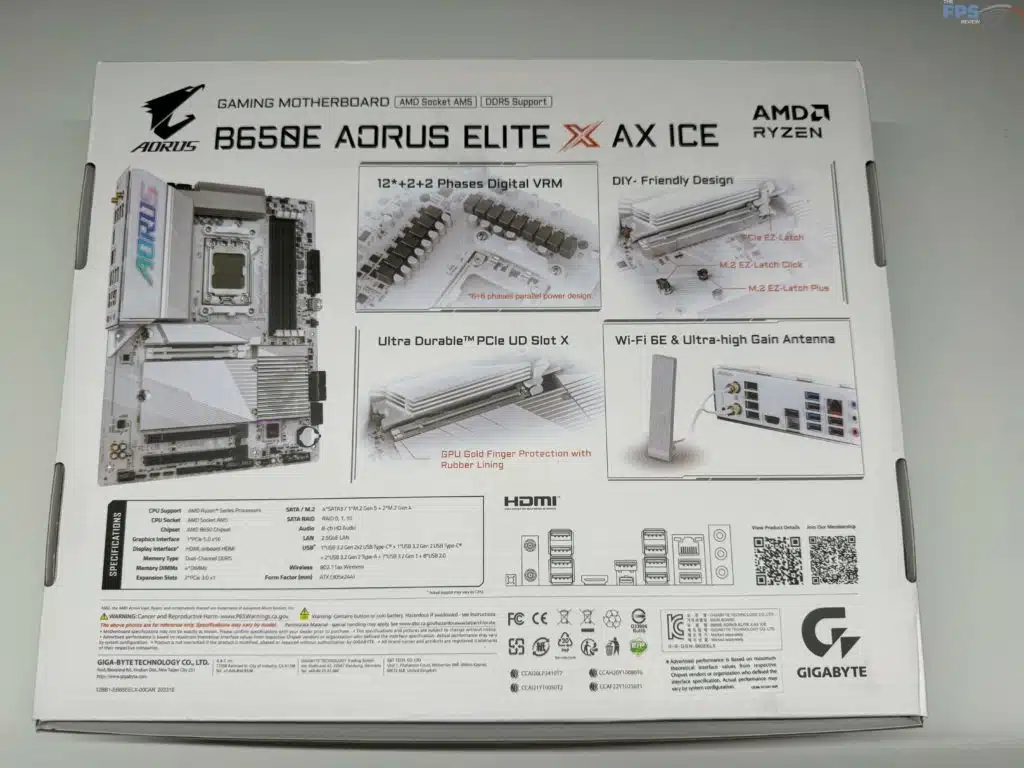 Back of box