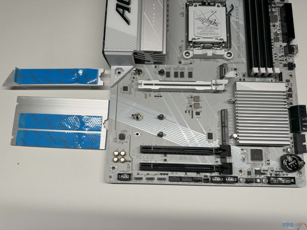 Storage options exposed on bottom of board