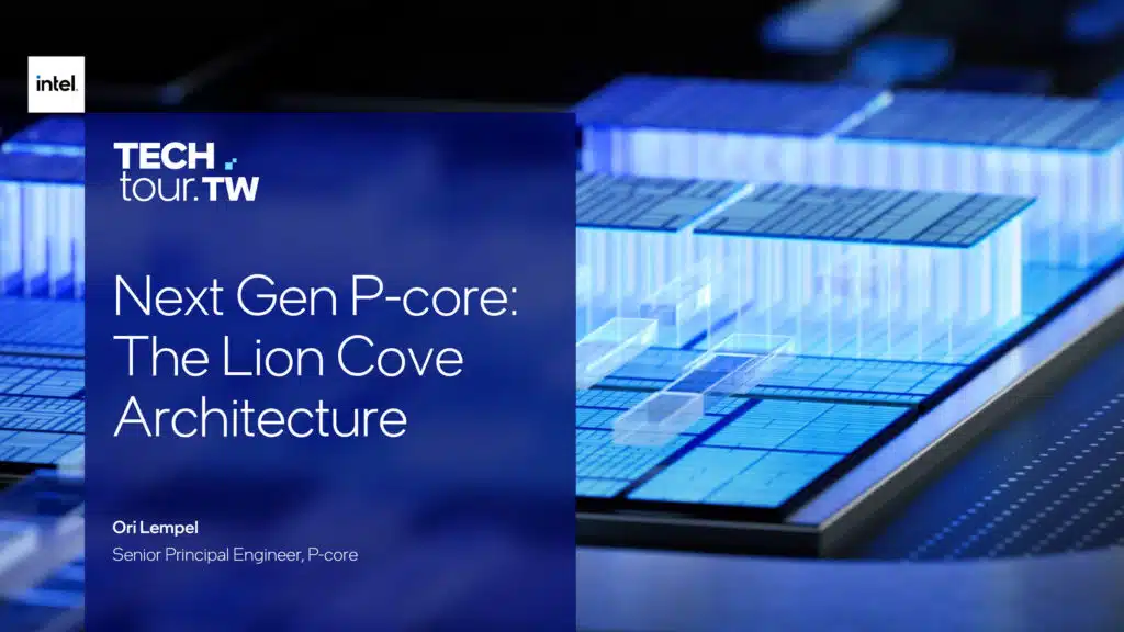 Intel Lunar Lake Lion Cove P-core Architecture Slide Deck