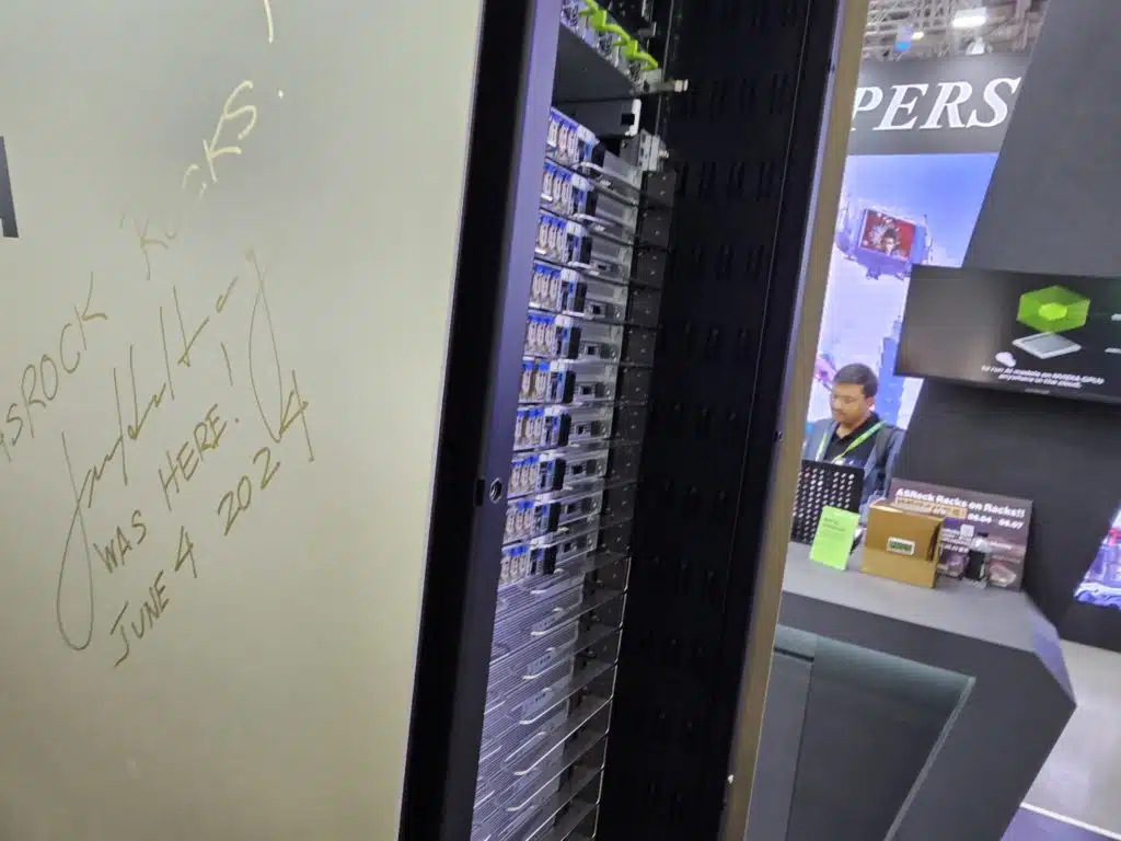 ASRock and NVIDIA AI Rack Server with Jensen Huang Signature