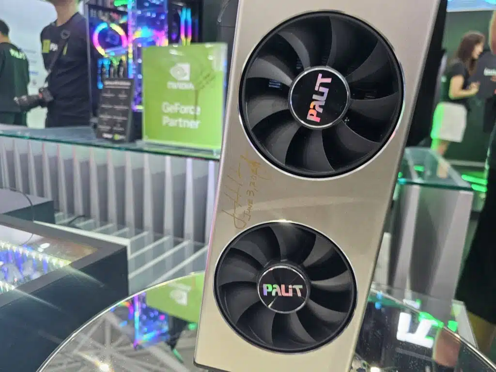 Palit Graphic Card with Jensen Huang's Signature