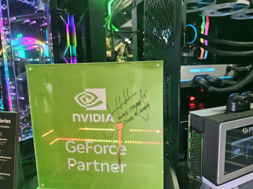 Palit Placard with Jensen Huang's Autograph