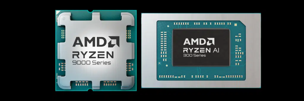 AMD Ryzen 9000 Series CPU Screenshot and AMD Ryzen AI 300 Series Processor
