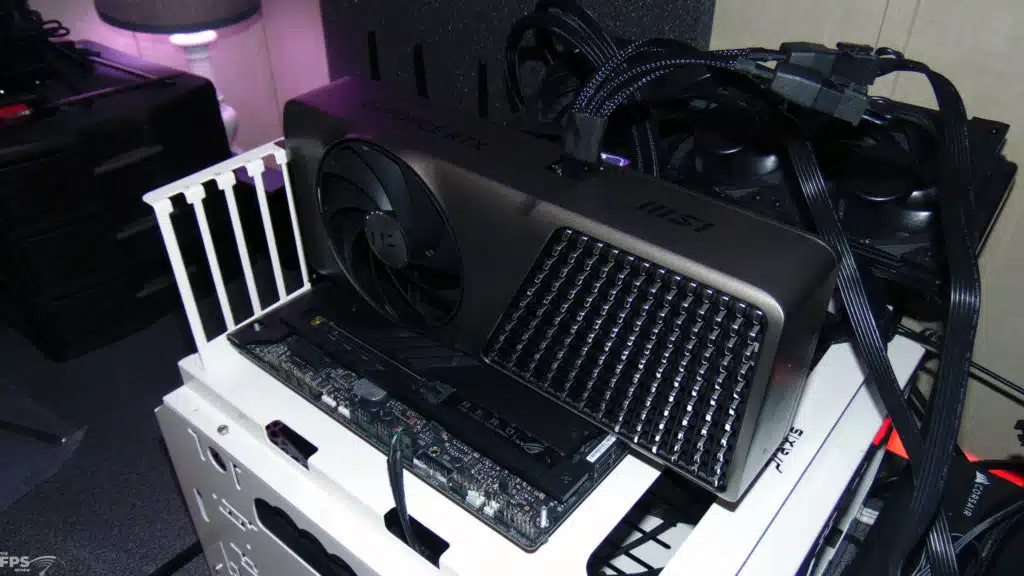 MSI GeForce RTX 4080 SUPER EXPERT Installed in Computer