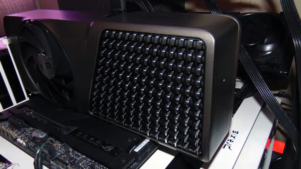 MSI GeForce RTX 4080 SUPER EXPERT Installed in Computer