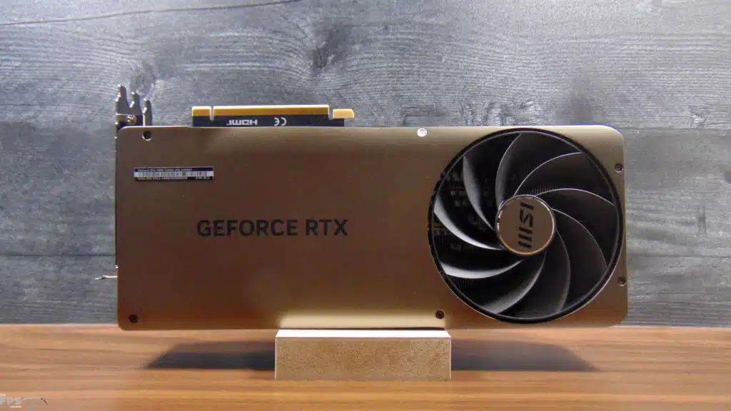 MSI GeForce RTX 4080 SUPER EXPERT Back View