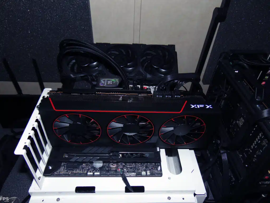 XFX Mercury AMD Radeon RX 7900 XTX Magnetic Air Installed in Computer