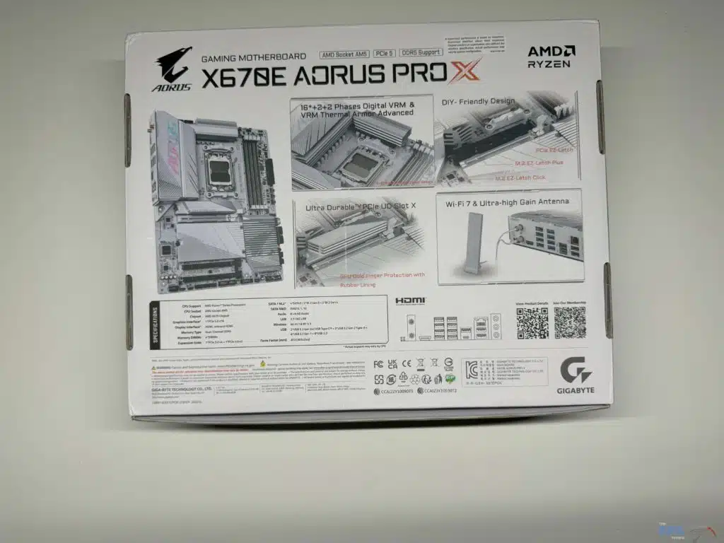 Back of box