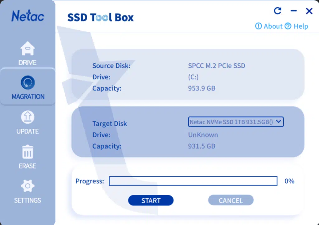 Netac SSD Toolbox Screenshot