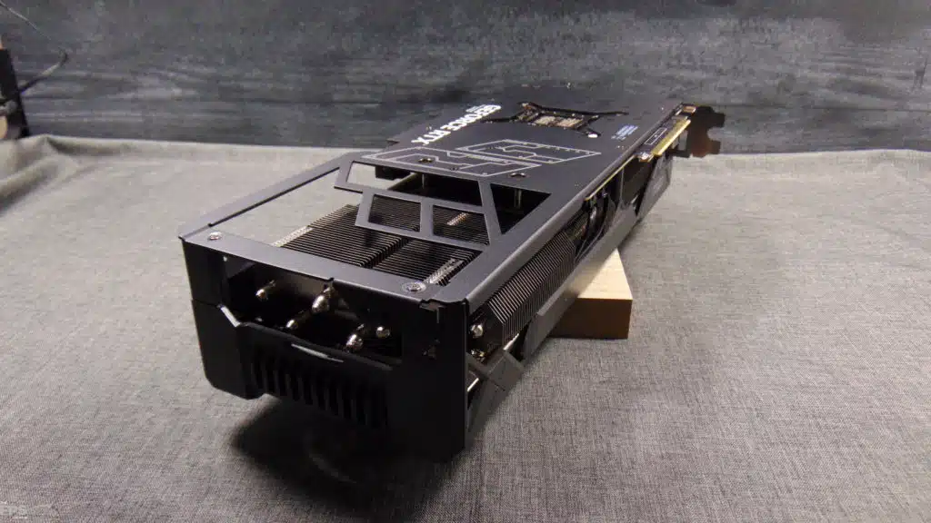 ASUS TUF Gaming GeForce RTX 4080 SUPER Bottom View Angled