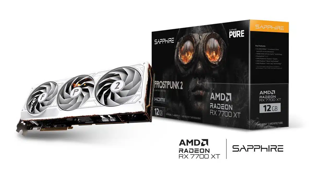 RX7700XT FROSTPUNK2 エディション Frostpunk 2 Edition GPU SAPPHIRE PURE AMD Radeon RX 7700 XT