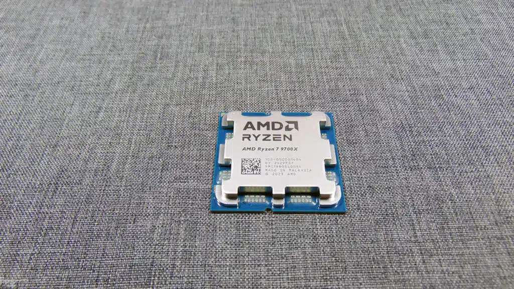 AMD Ryzen 7 9700X Top of CPU