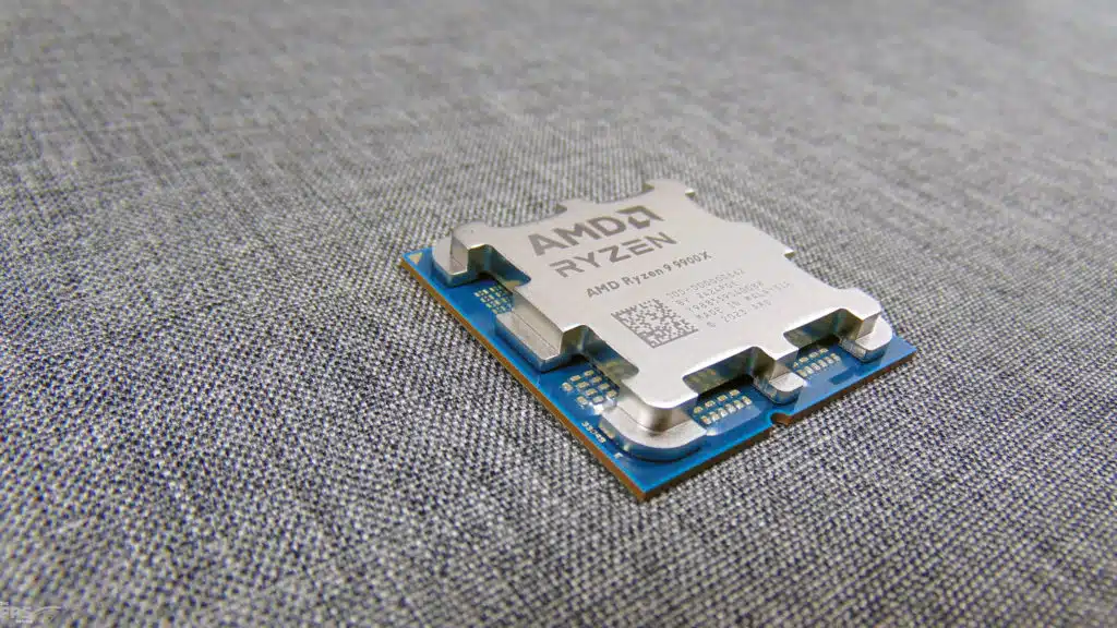 AMD Ryzen 9 9900X CPU Top View Left Angled