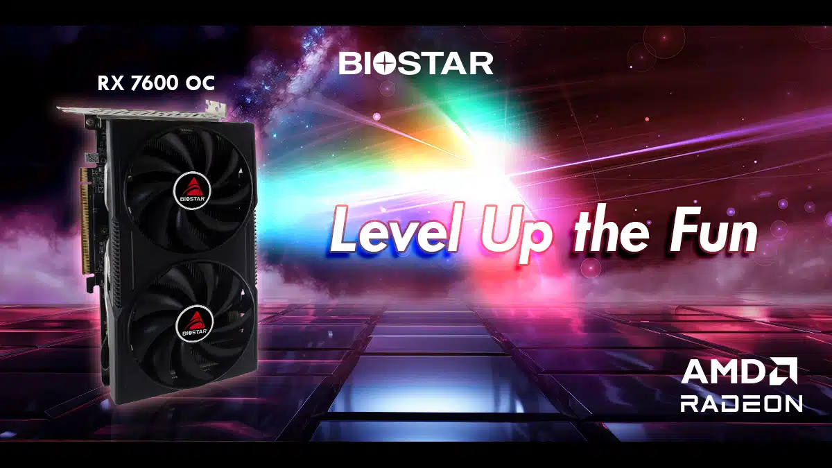 BIOSTAR Unveils AMD Radeon RX 7600 OC RDNA 3 Graphics Card for Casual